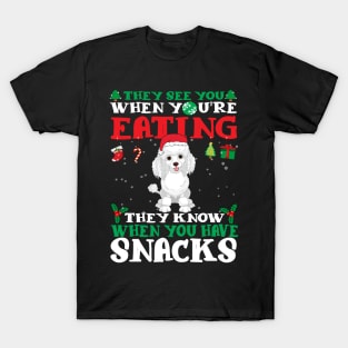 Christmas Dog Eating Snacks T-Shirt